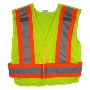  ANSI 207 2006 Public Service Safety Vests   Mesh Lime with 
