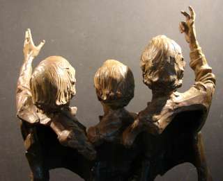 ELLIOTT ARKIN The Three Tenors bronze sculpture w/base, musicians 