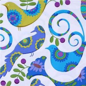  Michael Miller fabric blue Pretty Bird doves (Sold in 