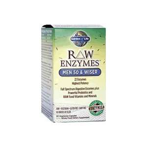   Life Raw Enzymes Men 50 and Wiser 90 Vege Caps