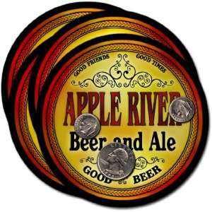  Apple River , WI Beer & Ale Coasters   4pk Everything 
