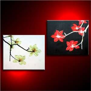  Abstract Art Feng Shui Orchid Flower Oil Paintings 656 