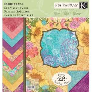  K&Company Abrianna 12 by 12 Inch Specialty Paper Pad Arts 