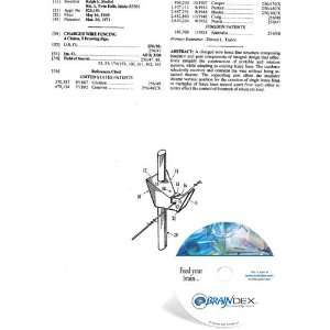  NEW Patent CD for CHARGED WIRE FENCING 