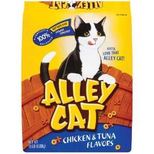 Alley Cat 15 Lb Chicken & Tuna Flavors Cat Food 292 Pet 