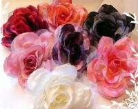 Fancy Rose Hair Clip Bow Wedding~Flower Girl~Bridesmaid  