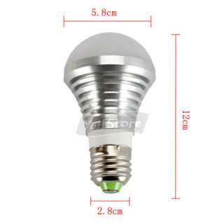 E27 500LM 5W 85 265V Warm White LED Light Bulb Silver  