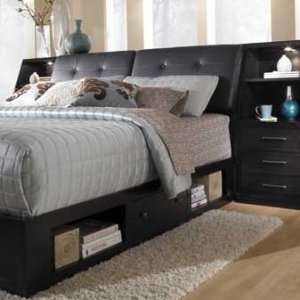 Broyhill Perspectives Leather Storage Bed: Home & Kitchen