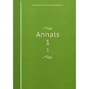  Annals. 1 Association of American Geographers Books