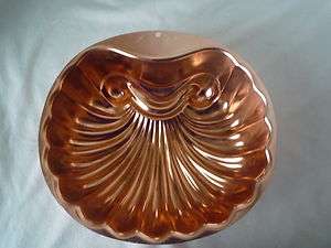WEAR EVER SHELL SHAPED COPPER KITCHEN MOLD   6 CUP 2980  