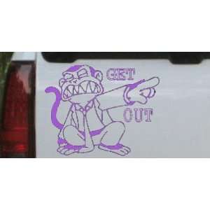  Evil Monkey Get Out Cartoons Car Window Wall Laptop Decal 