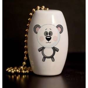  Fat Head Panda Porcelain Fan / Light Pull: Home & Kitchen