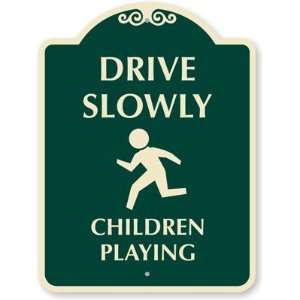  Drive Slowly Children Playing (children playing symbol 