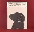 6505 Labrador Head Dog Breed Silhouette Magnet