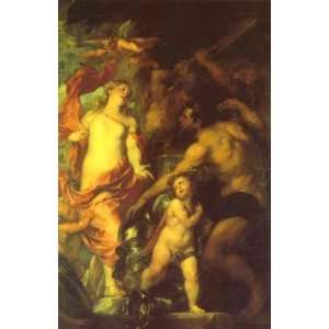   Sir Antony van Dyck   24 x 38 inches   Venus Asking Vulcan for Arms