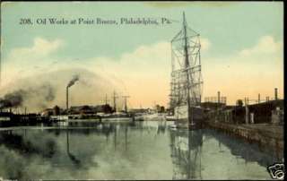   ON THE FRONT READS: OIL WORKS AT POINT BREEZE, PHILADELPHIA PA