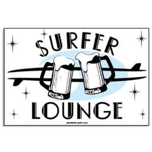  Seaweed Surf Co Surfer Lounge Mugs Aluminum Sign 18x12 