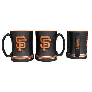   San Francisco Giants Black 15oz. Ceramic Relief Mug: Sports & Outdoors