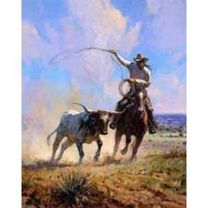  Martin Grelle   Ropin a Wild One Open Edition Canvas 