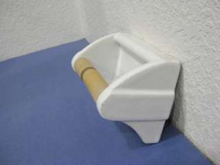 vtg 30s 40s White Porcelain Toilet Paper Bathroom Roll Holder  