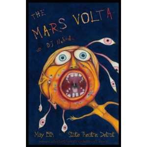  Mars Volta Original Detroit 2005 Concert Poster SIGNED 