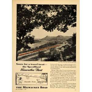  1948 Ad Hiawatha Train Milwaukee Road Mississippi River 