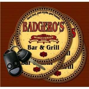  BADGEROS Family Name Bar & Grill Coasters: Kitchen 