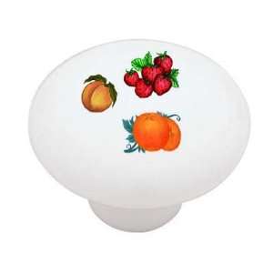  Fancy Fruits Decorative High Gloss Ceramic Drawer Knob 