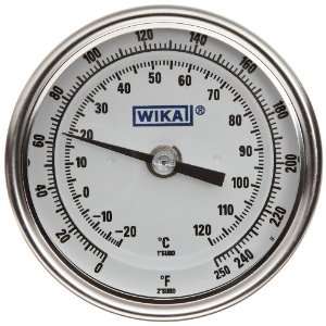 WIKA TI.30 Stainless Steel 304 Process Grade Resettable Bi Metal 