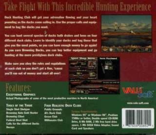 Browning Duck Hunting Club PC CD hunt simulation game!  