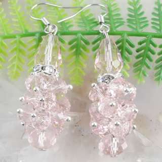 Beautiful Crystal Faceted beads Earrings Pair A3531  