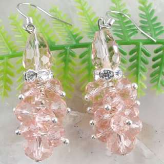 Beautiful Crystal Faceted beads Earrings Pair A3532  
