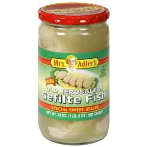  Mrs Adlers, Fish Gefilte Old Jrslm, 24 Ounce (12 Pack 