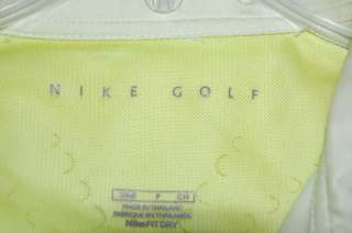 NIKE FIT DRY YELLOW GREEN GOLF POLO SHIRT WOMENS SMALL  