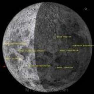 3D Virtual Moon Atlas Lunar Chart Software XP Vista  