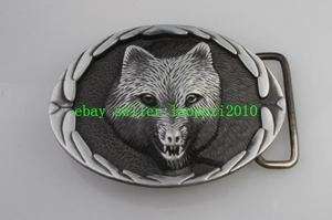 Western Wild Howling Wolf Mens BELT Buckle X08T  