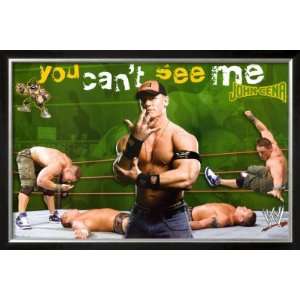  WWE   John Cena Framed Poster Print, 37x25