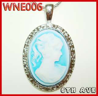 New Silver ST Victorian Cameo Necklace(Free Mask Sheet)  