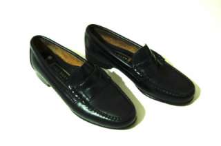 COLE HAAN Wms Black Penny Loafers Weejuns Leather Shoes 6.5C  
