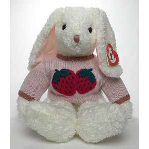  White Rabbit Bunny with Sweater (Strawberry) 22 Large: Toys & Games