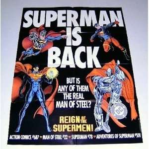   27 by 20 Promo PosterSteel/Superboy/Cyborg Superman 