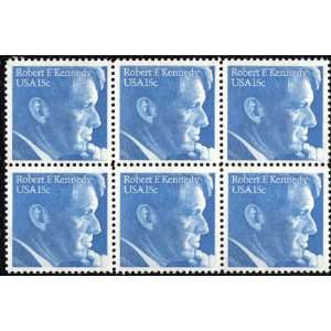  ROBERT F. (Bobby) KENNEDY #1770a Block of 6 x 15¢ US 