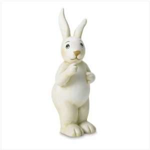  Standing White Rabbit Figurine 