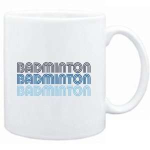  Mug White  Badminton RETRO COLOR  Sports Sports 