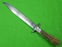 Old Huge German Germany OTHELLO Folding Hunting Stag Knife  