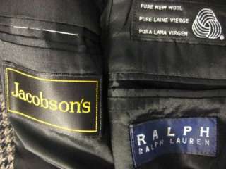 Mens Ralph Lauren 3 button wool sport coat blazer 42S (537 10)  