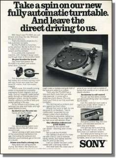 1977 Sony PS 4300 fully automatic record turntable ad  