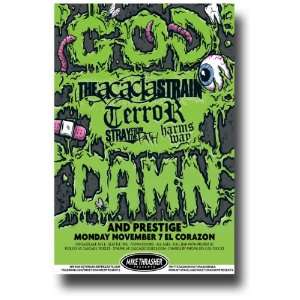  The Acacia Strain Poster   Concert Flyer   Wormwood Tour 