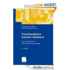 Praxishandbuch Investor Relations: Das Standardwerk der 