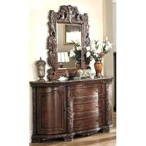  YT Furniture Cannes Dresser and Mirror (Cherry)
